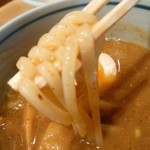 蕾 - 【2016.2.22(月)】本日の煮干しつけ麺(並盛・200g)850円の麺