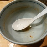 蕾 - 【2016.2.22(月)】本日の煮干しつけ麺(並盛・200g)850円を完食