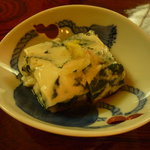 おばんざい 一色 - モロヘイヤの玉子豆腐
