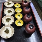 Oohata - 会席料理の食事。