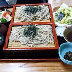 Araragi - 野菜天ぷらざるそば大盛オープン