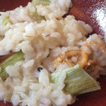 リストランテココリズム - ポポラコース(¥1,760):リゾット 〜cocoro米と雑穀米〜 焼きネギと帆立