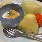 北新地 穂の河 - マンゴとフルーツのデザート