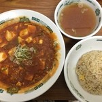 日高屋 - 麻婆豆腐と半チャーハン