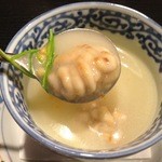 酒肴 大阪まんぷく堂 - 鱈の白子とオニオンスープ
