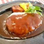 ハンバーグレストランHACHI 名取本店 - デミグラスと厚切りゴーダチーズ(1250円)