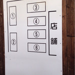 らーめん優月 - 駐車場配置図(#^ｍ^#)ムフッ