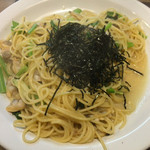 がっつりスパゲッティ 葉ﾟす多家 - 和風ボンゴレ（並盛） ¥650