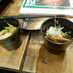 やのまこと - 2019/2/13  お通しは2種出ます！枝豆とピーナッツ！