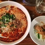 麺飯食堂 なかじま - 今週の限定麺『担々麺とミニ焼肉丼のセット』(辛め)(830円)
