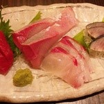 くいもの屋 北彩亭 - 大将のおまかせサービス盛４点940円