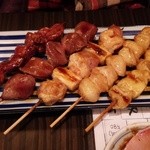 くいもの屋 北彩亭 - おまかせ串盛５本タレ840円