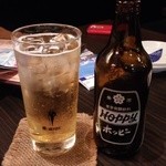 くいもの屋 北彩亭 - ホッピーセット（白）430
      円。（ナカお代わりは240
      円）