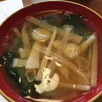 和庵 - ランチのお味噌汁