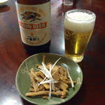 喜八 - H28.01.30 ビール＆メンマ