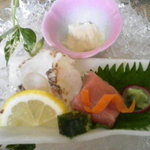 Minokichi - 鮪、湯葉、目鯛湯引き