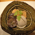 にしがも 神橋 - デザート：優しい女将さん手作りのわらび餅