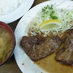 Youshokutakeda - 【閉店】鮪ホホ肉のバター焼定食　税込１０００円