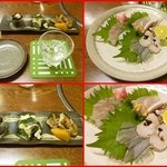 なん天 - お通しと刺身