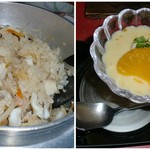 活 紀州本クエ料理 九絵亭 - クエ釜飯/デザートです♪