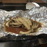 京祇園ねぎ焼 粉 - キノコ盛り