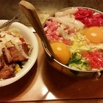 Okonomiyaki Furukawa - 海鮮お好み焼きとベーコンサラダ
