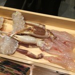 かま田 - カニ刺し 早く食べた～い