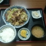 Shinano ya - ジンギス定食   800円