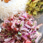 ゼリージュ - 紫と緑眩しい 冷製サンダル