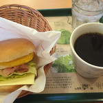 MOS BURGER - ベーコンエッグチーズ
                        コーヒー付＝４３０円