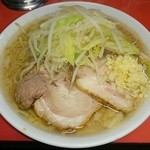 ラーメン二郎 神田神保町店 - ラーメン  麺少なめ  硬め  ヤサイ少なめ  ニンニク