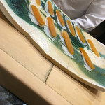 初音鮨 - あおりいかとからすみ