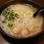 全席個室 居酒屋 あや鶏 - 鶏塩ソーメン(430円)　※ラーメンやなくソーメンです！