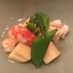 まき村 - 大分の車エビと京都の寒中筍