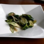 あなたの蕎麦 - 先付けのきゅうりとみょうがのお漬物