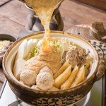 Specialty! Japanese yam yam hotpot (chicken meatballs with miso cheese) for one person