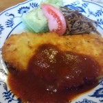 Resutoranthifa - オーダーはチキンのミラノ風(カツレツ) ９８０円(税込)＋ご飯大盛１００円