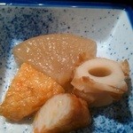 和彩食楽小田 - 煮もの（大根＋ちくわ＋天ぷら）