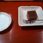 和彩食楽小田 - デザート＋空の漬物皿（胡瓜２枚）