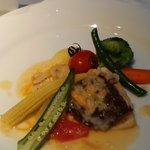 GARDEN＆RESTAURANT YUME喰kan - メイン（鯛＆ホタテ）