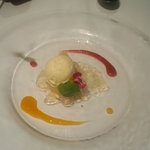 GARDEN＆RESTAURANT YUME喰kan - デザート（桃ゼリー＆アイス）
