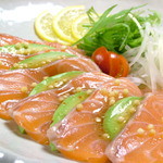 h Ichigoya - 旬の新鮮な魚を使用した「本日のカルパッチョ」。