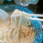 ブラウン - 濃厚鶏そば　麺