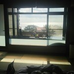 かね吉 一燈庵 - いさり火の部屋。天気が悪くて残念(´・ω・`)