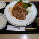 米のはな - ローズポーク生姜焼き定食