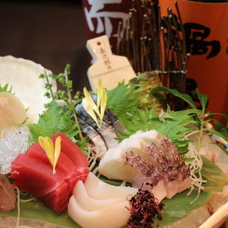 産地直送！季節の刺し盛り