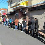 千秋楽イベント時の行列