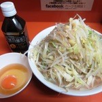 ラーメン二郎 - 小ラーメン＆極上生玉子白だし醤油