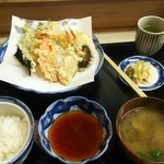 いもや - 海鮮天ぷら定食+椎茸追加