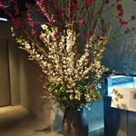 カフェコムサ - 入口に桜♡